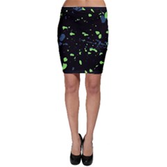 Dark Splatter Abstract Bodycon Skirt by dflcprints