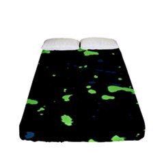 Dark Splatter Abstract Fitted Sheet (full/ Double Size) by dflcprints