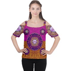 Viva Summer Time In Fauna Cutout Shoulder Tee