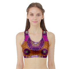 Viva Summer Time In Fauna Sports Bra with Border