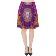 Viva Summer Time In Fauna Velvet High Waist Skirt by pepitasart