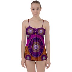 Viva Summer Time In Fauna Babydoll Tankini Set