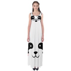 Panda  Empire Waist Maxi Dress by Valentinaart