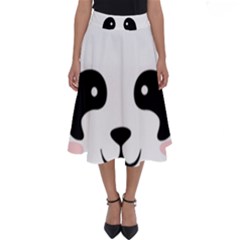 Panda  Perfect Length Midi Skirt by Valentinaart