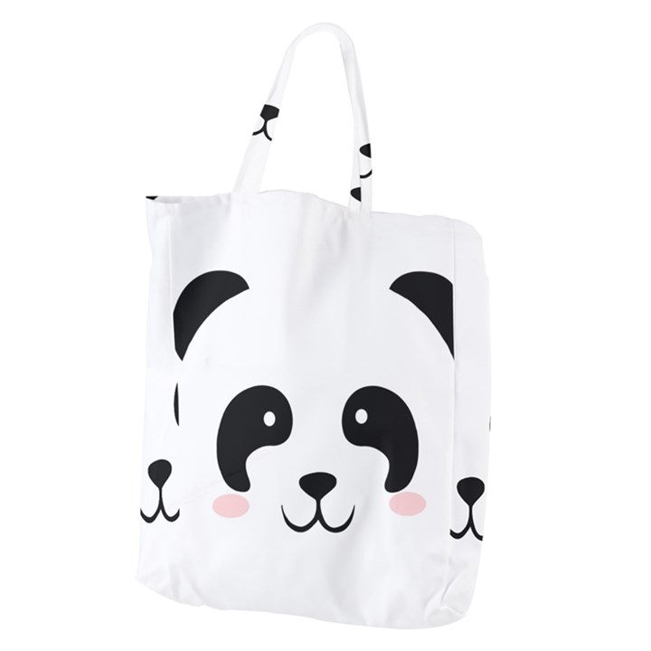 Panda  Giant Grocery Zipper Tote