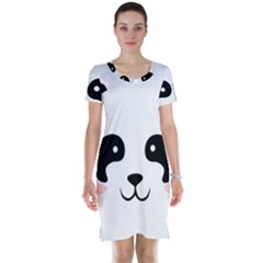 Panda  Short Sleeve Nightdress by Valentinaart