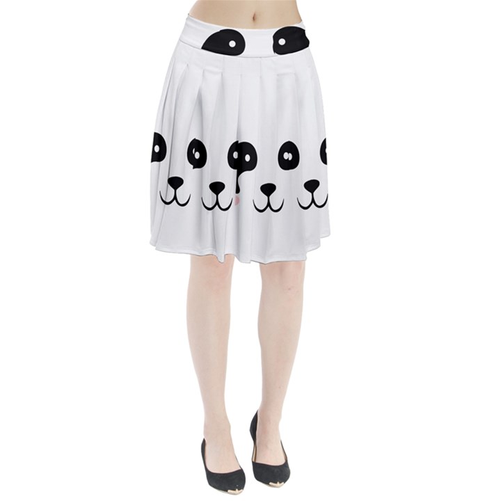 Panda  Pleated Skirt