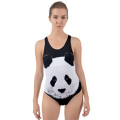 Panda  Cut-out Back One Piece Swimsuit