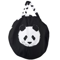 Panda  Giant Round Zipper Tote