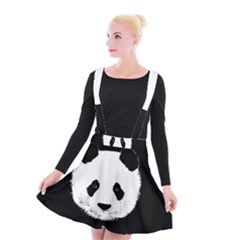 Panda  Suspender Skater Skirt by Valentinaart