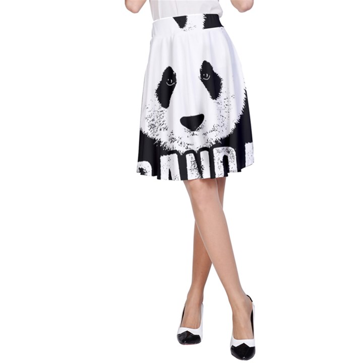 Panda  A-Line Skirt