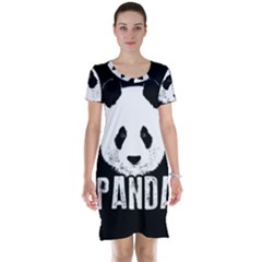 Panda  Short Sleeve Nightdress by Valentinaart