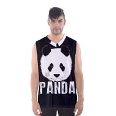 Panda  Men s Basketball Tank Top by Valentinaart