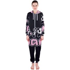 Panda  Hooded Jumpsuit (ladies)  by Valentinaart