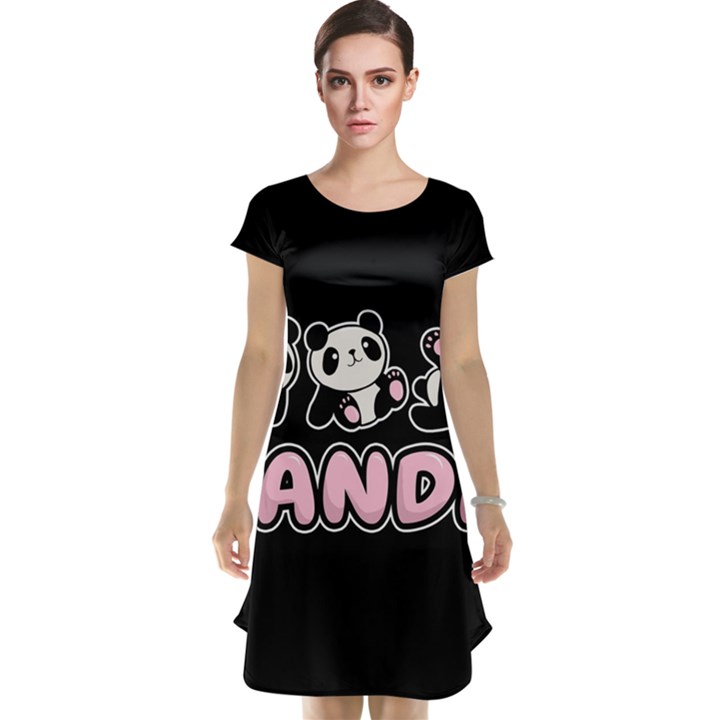 Panda  Cap Sleeve Nightdress