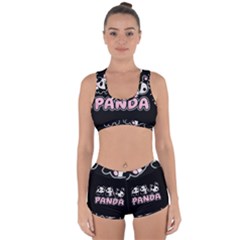 Panda  Racerback Boyleg Bikini Set by Valentinaart