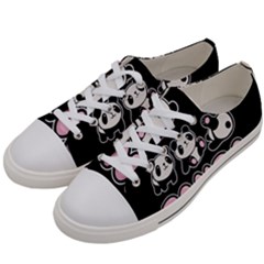 Panda  Women s Low Top Canvas Sneakers