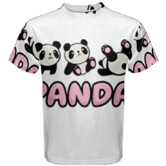 Panda  Men s Cotton Tee by Valentinaart