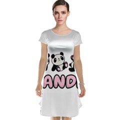 Panda  Cap Sleeve Nightdress by Valentinaart