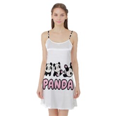 Panda  Satin Night Slip by Valentinaart