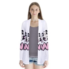 Panda  Drape Collar Cardigan by Valentinaart