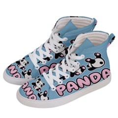 Panda  Women s Hi-top Skate Sneakers by Valentinaart