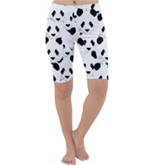 Panda Pattern Cropped Leggings  by Valentinaart