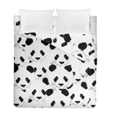 Panda Pattern Duvet Cover Double Side (full/ Double Size) by Valentinaart