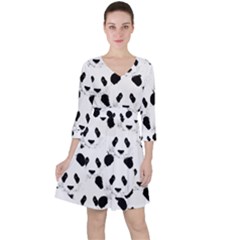 Panda Pattern Ruffle Dress by Valentinaart