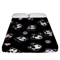 Panda Pattern Fitted Sheet (queen Size) by Valentinaart