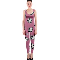 Panda Pattern One Piece Catsuit by Valentinaart