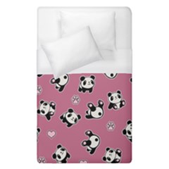 Panda Pattern Duvet Cover (single Size) by Valentinaart