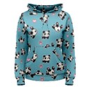 Panda pattern Women s Pullover Hoodie View1