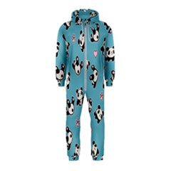 Panda Pattern Hooded Jumpsuit (kids) by Valentinaart