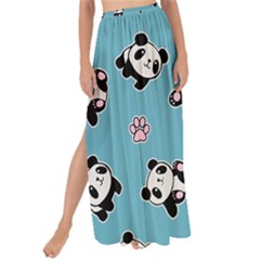 Panda Pattern Maxi Chiffon Tie-up Sarong by Valentinaart