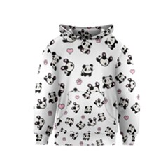 Panda Pattern Kids  Pullover Hoodie by Valentinaart