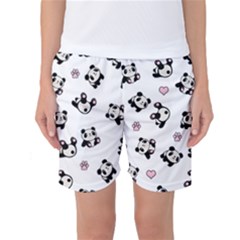 Panda Pattern Women s Basketball Shorts by Valentinaart