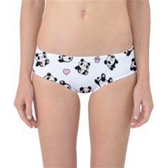 Panda Pattern Classic Bikini Bottoms by Valentinaart