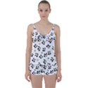 Panda pattern Tie Front Two Piece Tankini View1