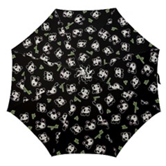 Panda Pattern Straight Umbrellas by Valentinaart