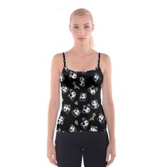 Panda Pattern Spaghetti Strap Top by Valentinaart