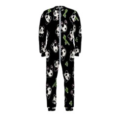 Panda Pattern Onepiece Jumpsuit (kids) by Valentinaart