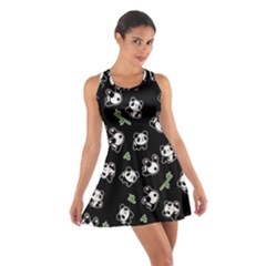 Panda Pattern Cotton Racerback Dress by Valentinaart