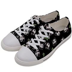 Panda Pattern Women s Low Top Canvas Sneakers