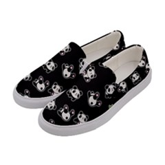 Panda Pattern Women s Canvas Slip Ons by Valentinaart