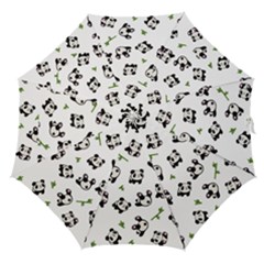 Panda Pattern Straight Umbrellas by Valentinaart