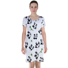 Panda Pattern Short Sleeve Nightdress by Valentinaart