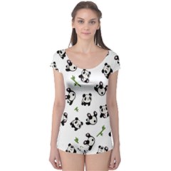 Panda Pattern Boyleg Leotard  by Valentinaart