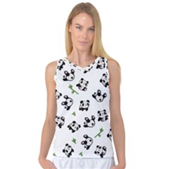 Panda Pattern Women s Basketball Tank Top by Valentinaart