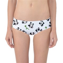 Panda Pattern Classic Bikini Bottoms by Valentinaart